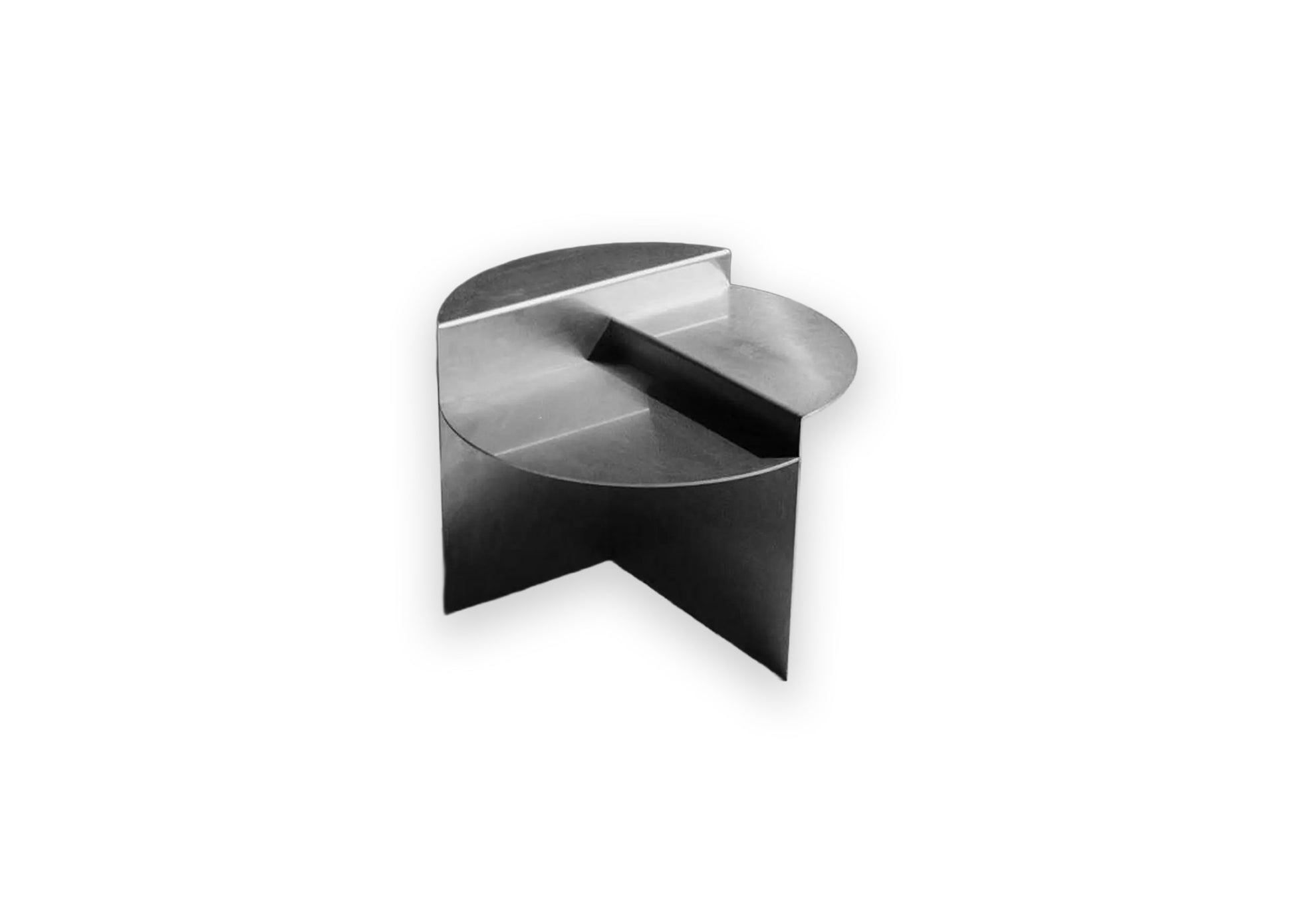 SleekCurve Stainless Side Table